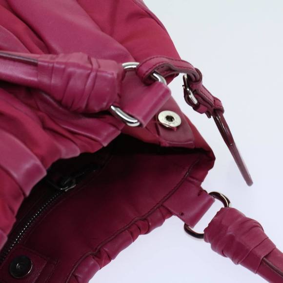 PRADA Shoulder Bag Nylon Leather Pink Auth yk8547 - Picture 8 of 16